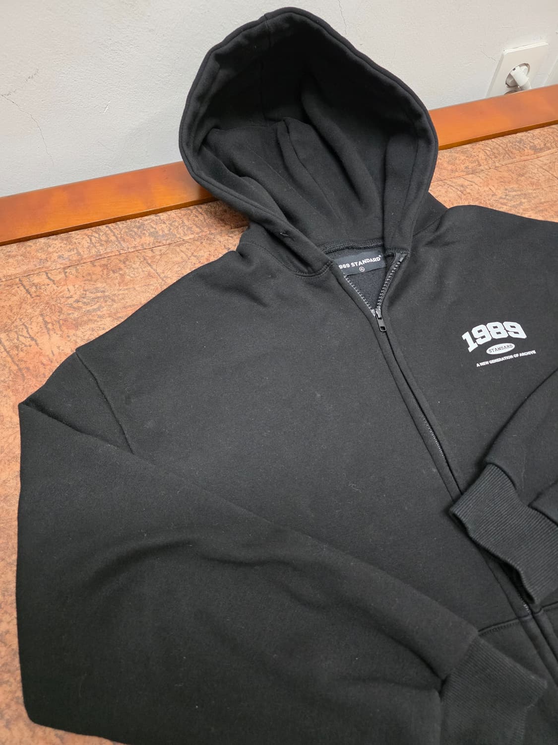 1989 스탠다드 스몰로고 기모 후드집업 XL 상품이미지5