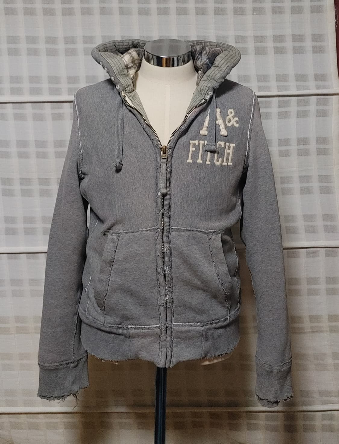 (Abercrombie) 아베크롬비 그레이 후드 집업 S (95) 상품이미지1