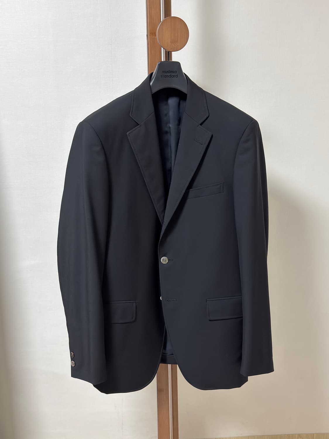 제이프레스 쓰리 버튼 자켓: 블랙 / A7(100) 상품이미지1