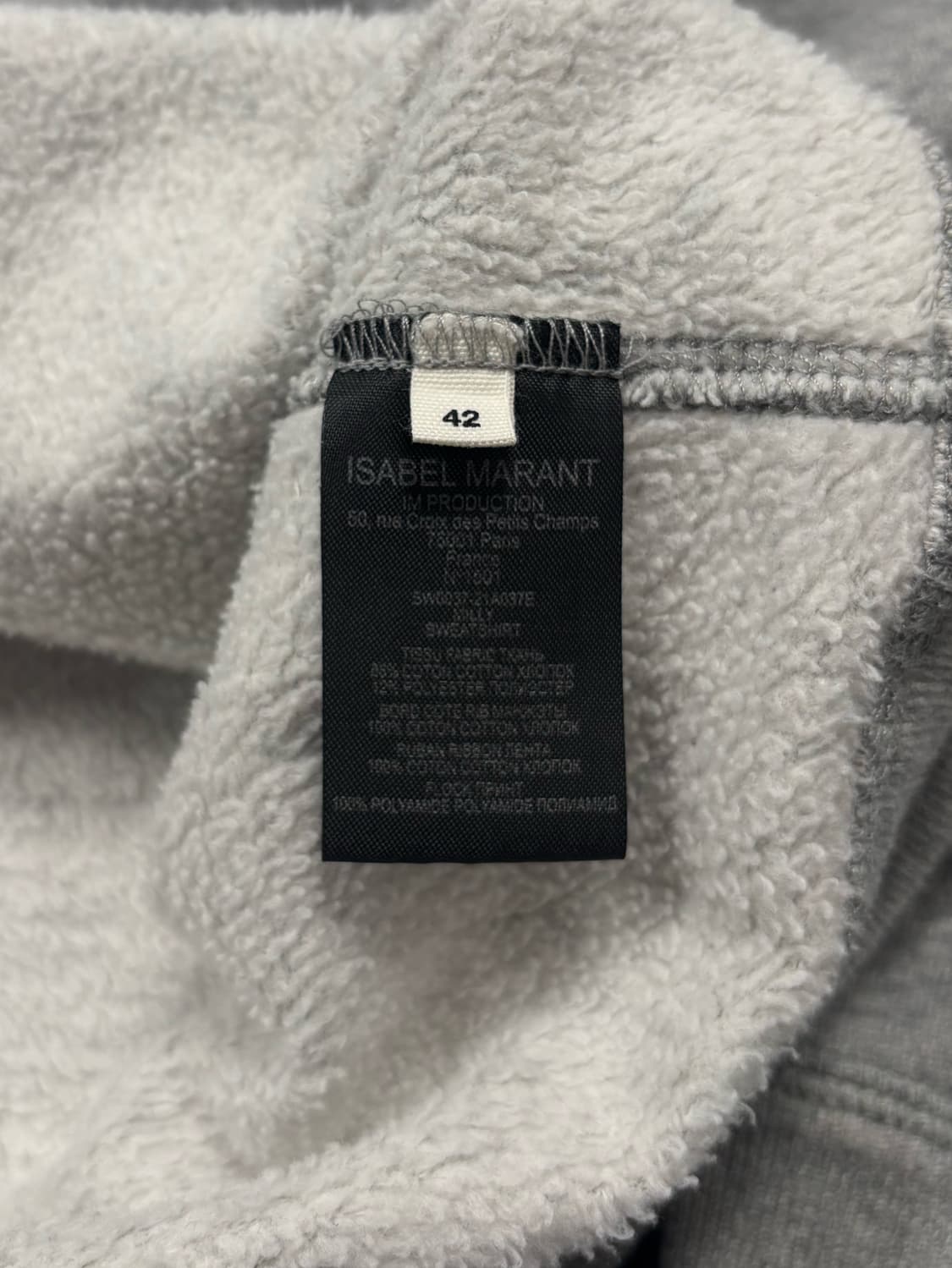 이자벨마랑 그레이 빅로고 맨투맨 상품이미지6