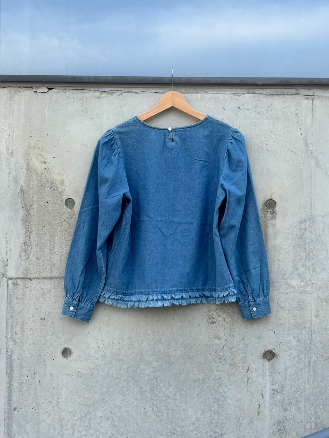 Sky Blue Cut Off Long Sleeve 상품이미지2