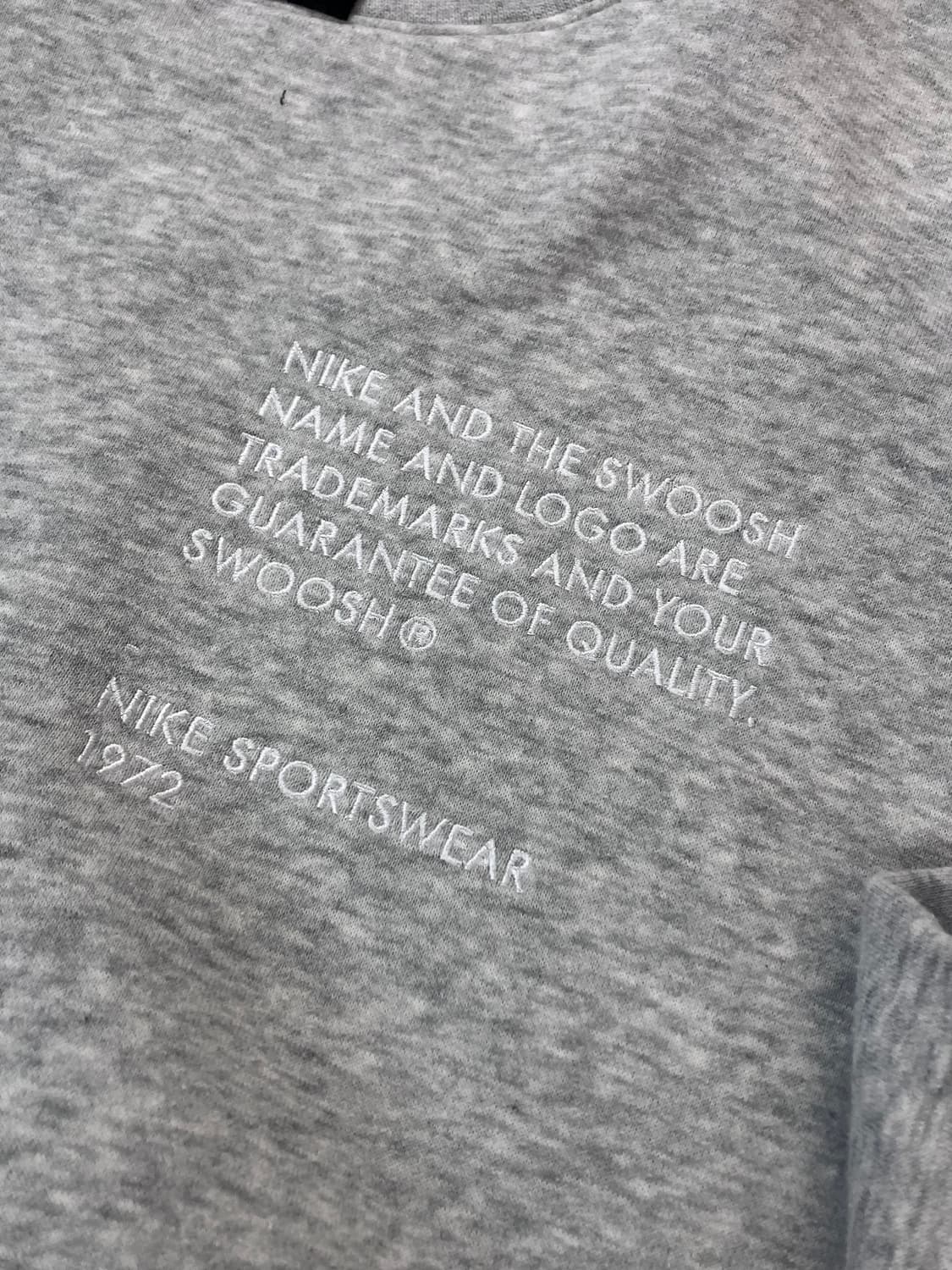 나이키 크롭 맨투맨 그레이 M #csz3362 상품이미지4