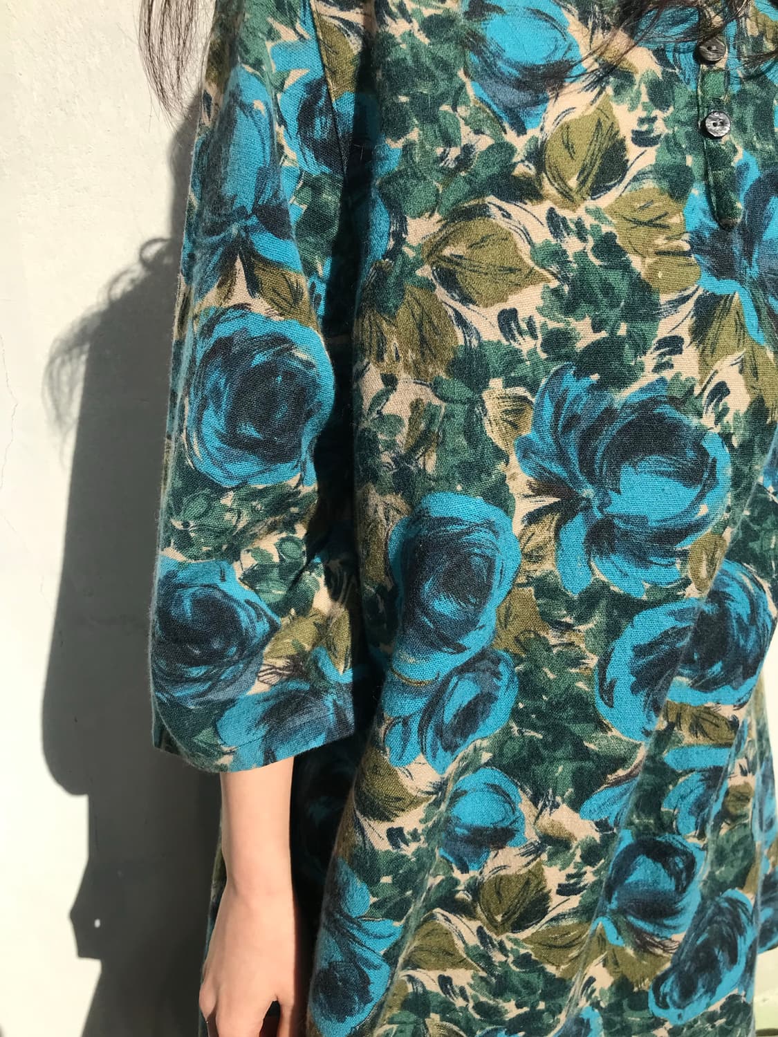 빈티지 블루 로즈 원피스 상품이미지6