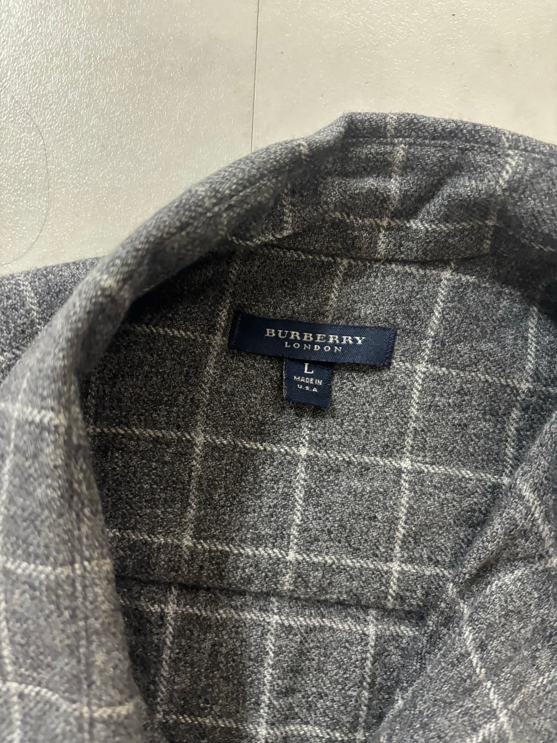 빈티지 버버리 체크 셔츠 상품이미지2
