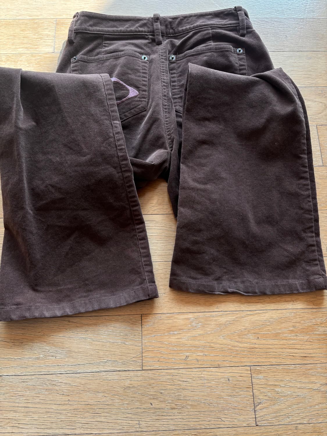 미스치프 코듀로이 부츠컷 브라운m (실측s) 상품이미지5