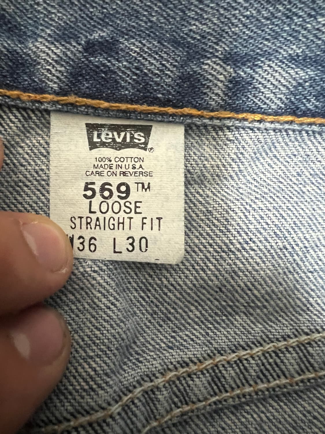 빈티지 리바이스 569 made in usa 36 상품이미지3