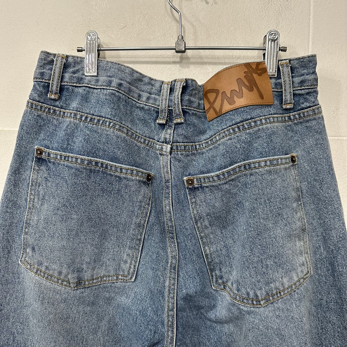 PHYPS 디테일 와이드 데님 상품이미지4