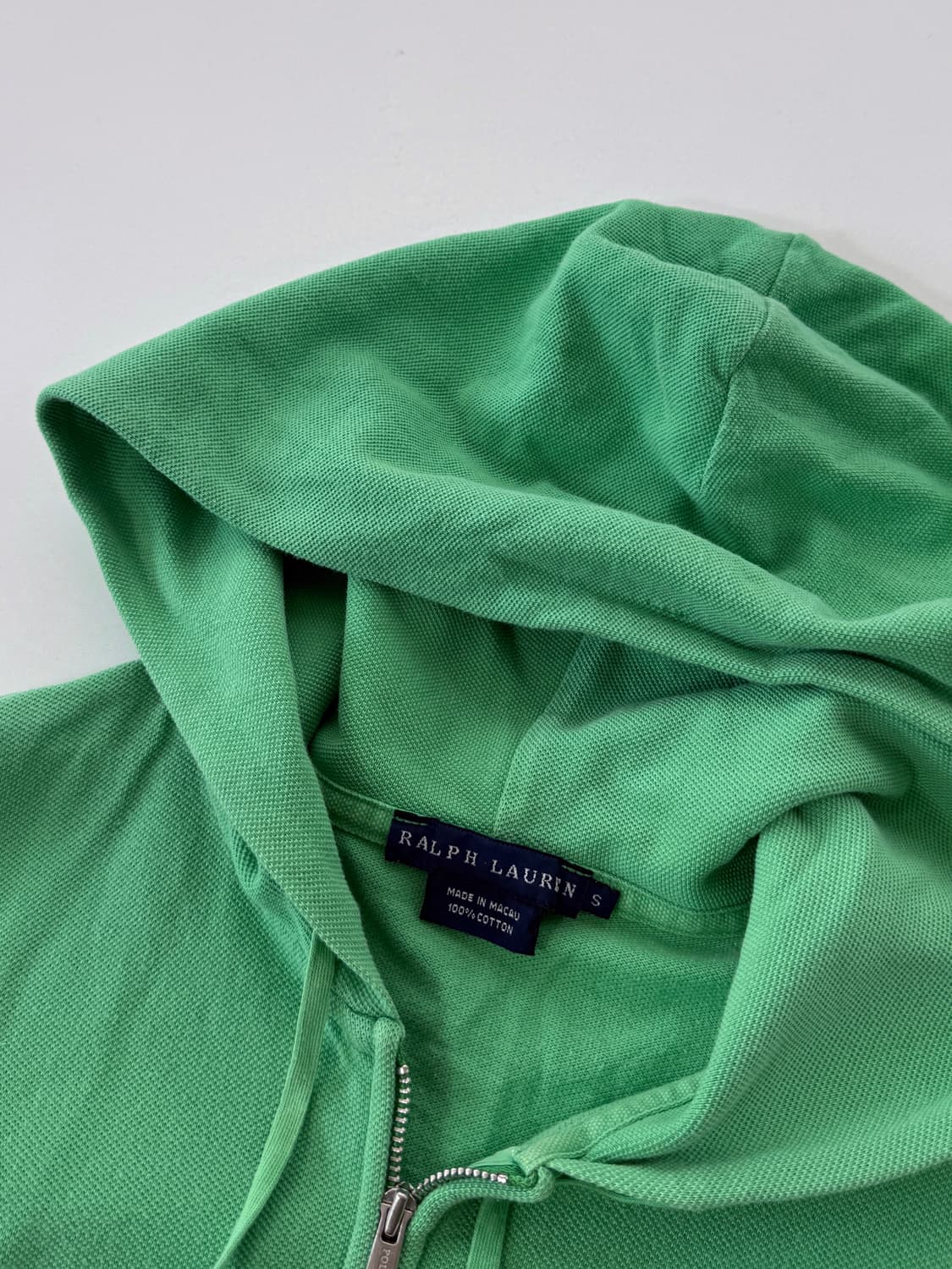 폴로 랄프로렌 라이트그린 코튼 후드집업 상품이미지4