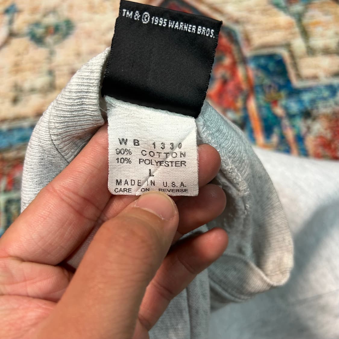 [XL] 90s 워너브로스 made in usa 트위티 스웻셔츠 상품이미지4