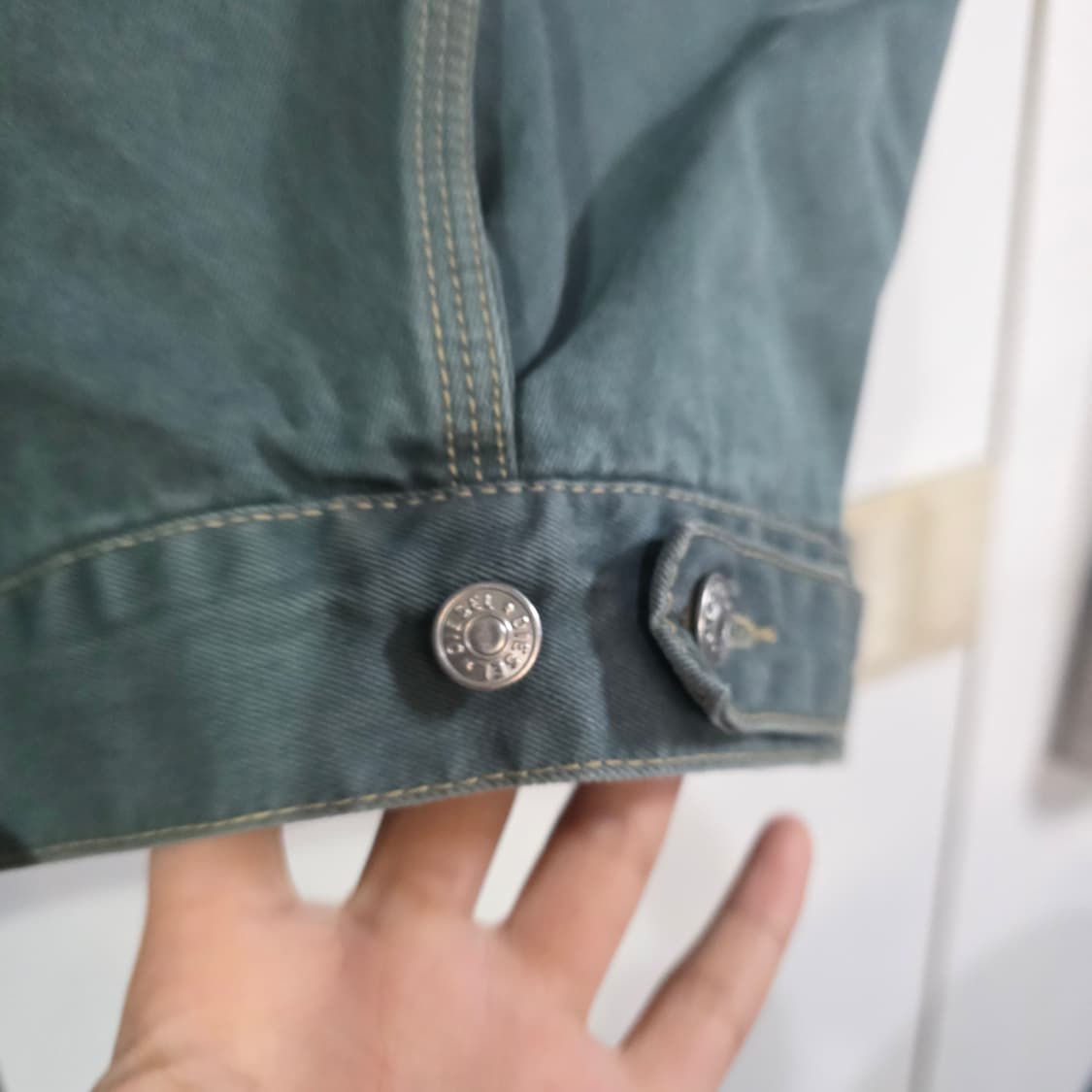 90s Diesel 디젤 인더스트리 데님 트러커 자켓 M 상품이미지5