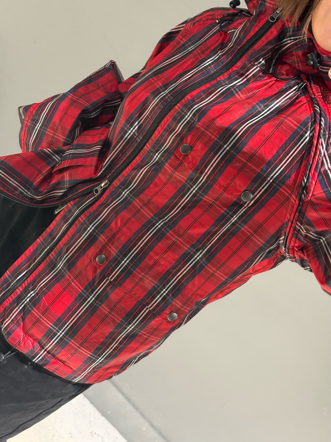 check pattern transform windbreaker  상품이미지4