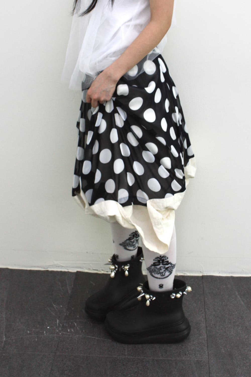 comme des garcons polka dot skirt 상품이미지1