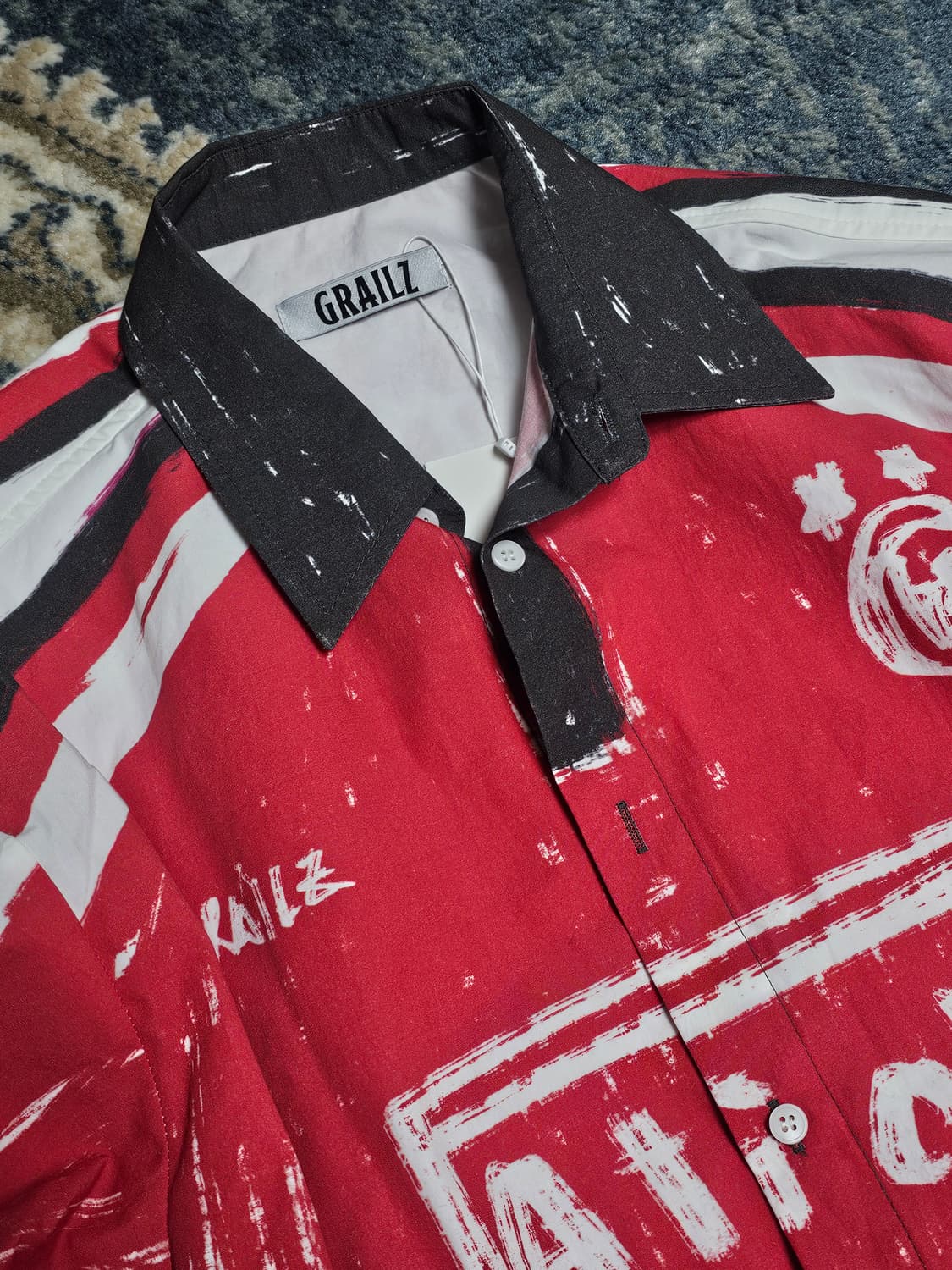 [OS] GRAILZ FOOTBALL ILLUSION SHIRT RED 상품이미지5