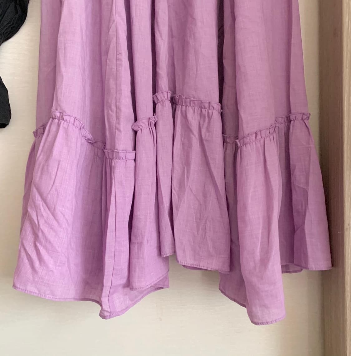 purple embroidery blouse skirt 상품이미지8
