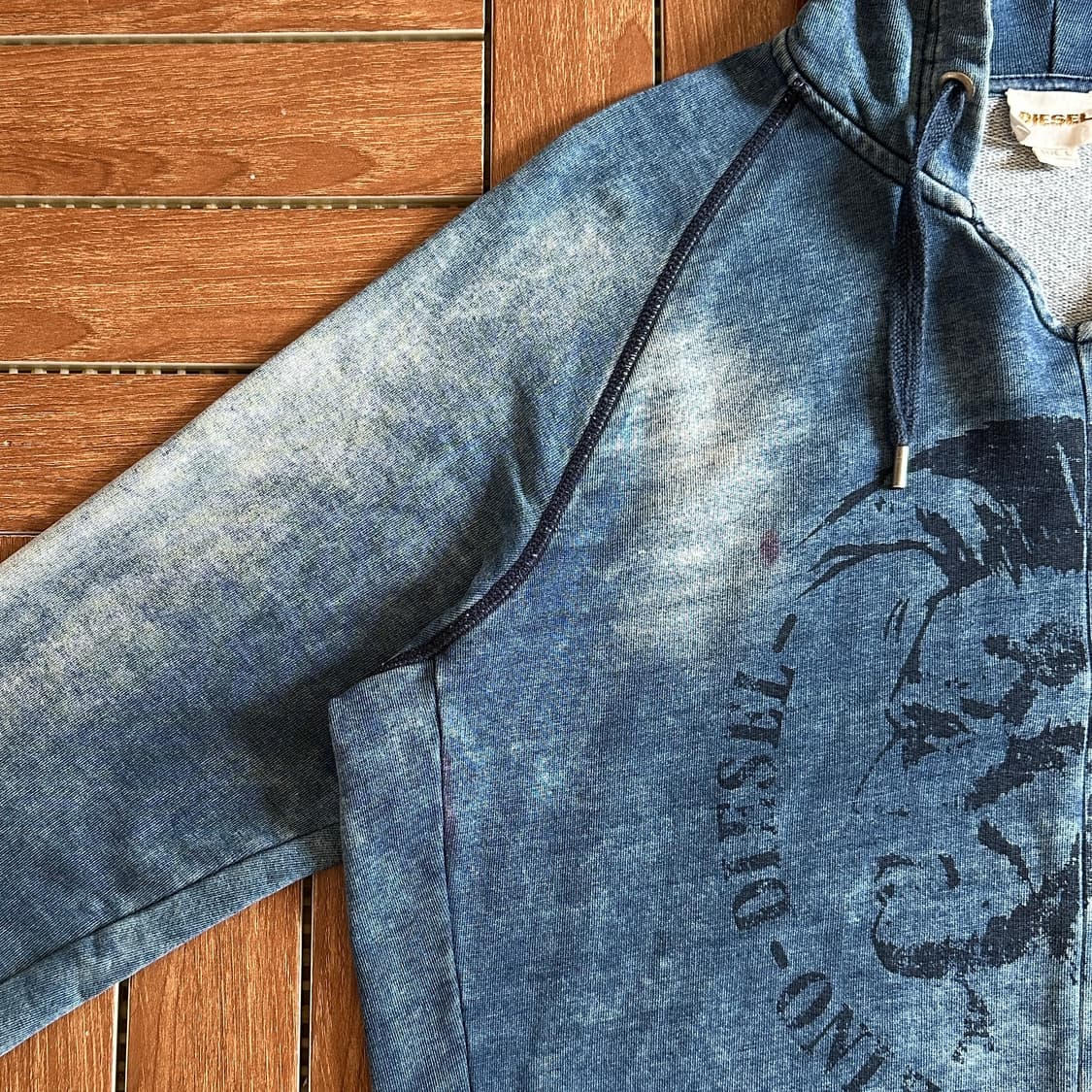 Diesel logo cotton hoodie sweats 상품이미지4