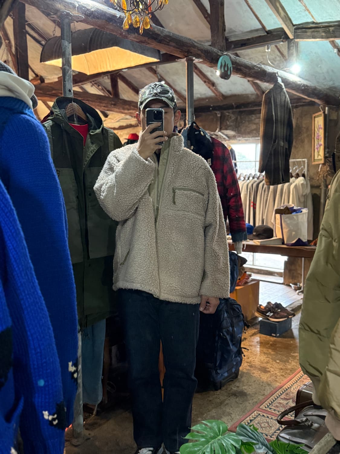 노스페이스 퍼플라벨 TNF Pulple Label 울 보아 플리스 고어텍 상품이미지4