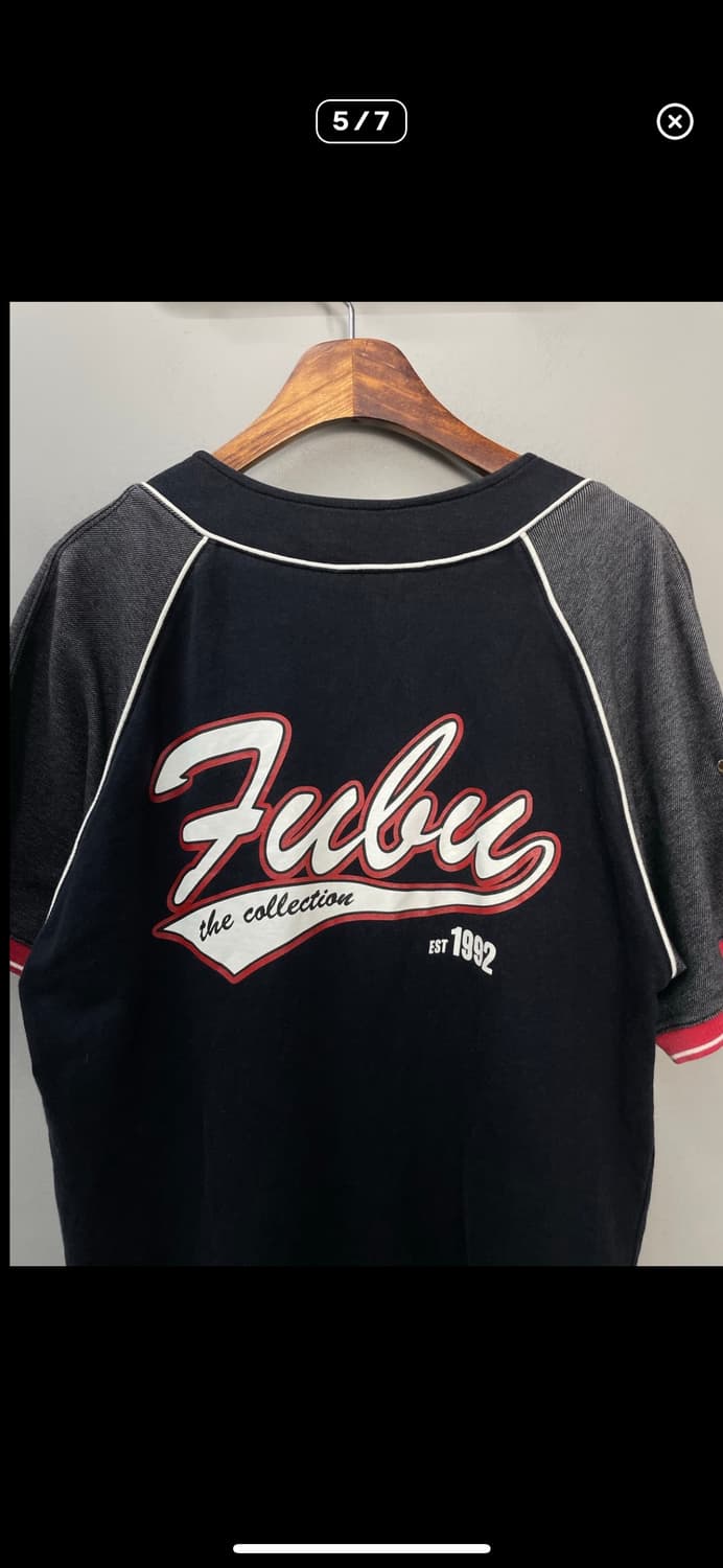 푸부 빈티지 베이스볼 반팔 져지 A2922 상품이미지5