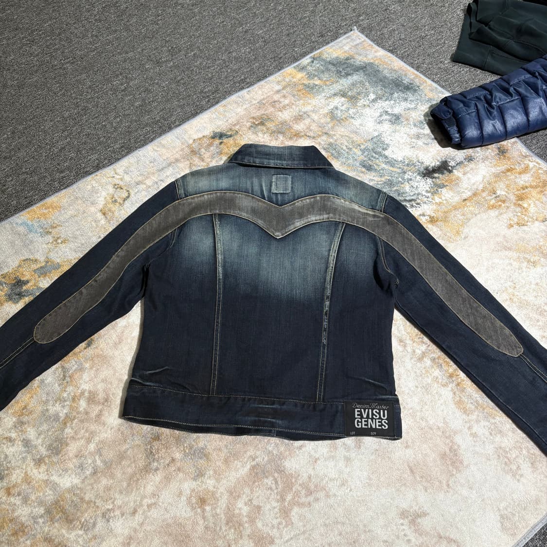 에비수 백로고 빈티지 데님 자켓 상품이미지2