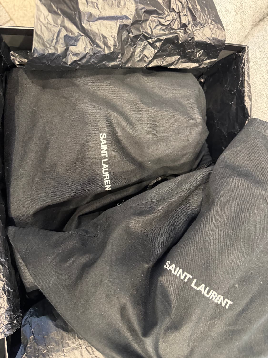 생로랑 모터사이클  와이어트 하네스 블랙레더부츠 43 상품이미지3