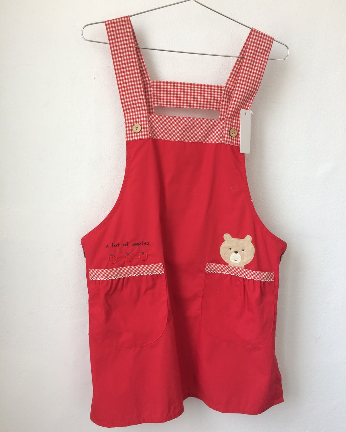 Bear apple point apron 상품이미지6