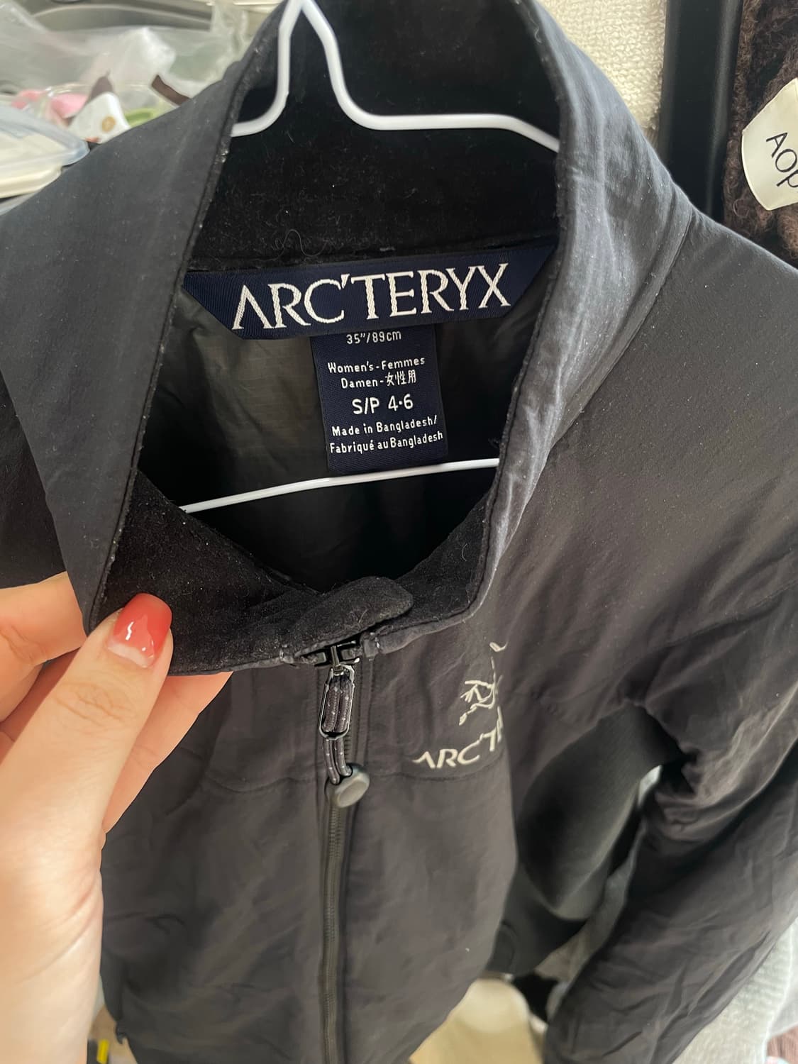 아크테릭스 여성 집업 S 블랙 상품이미지9