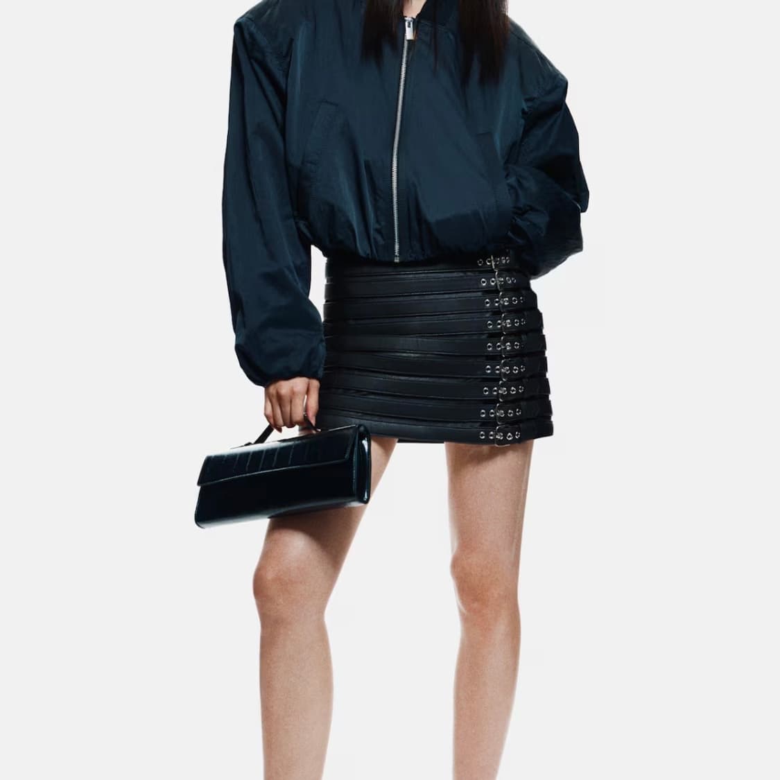 H&M 벨트 디테일 미니 스커트 상품이미지2