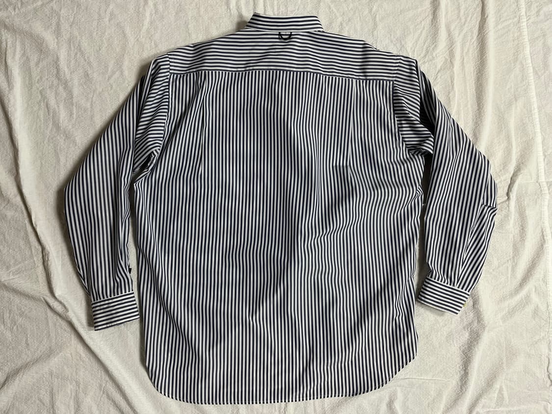 (L)다이와피어39 테크 레귤러 카라 셔츠 (네이비스트라이프) 상품이미지4