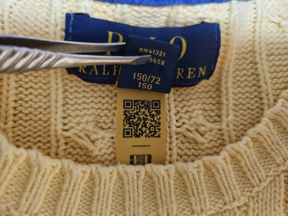 여성 주니어 폴로 신형택 QR 도장 케이블 꽈배기 라운드 긴팔 니트 상품이미지8