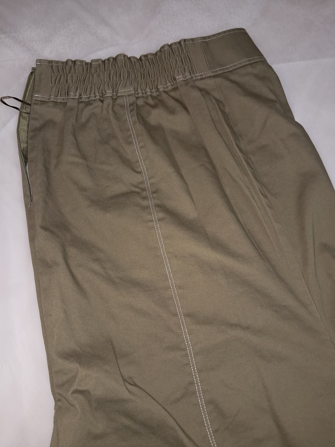 GU y2k깔 카키롱스커트 상품이미지3