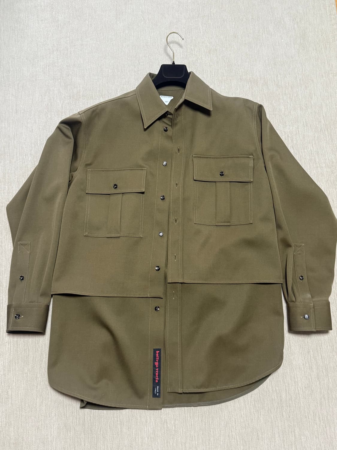 보테가 베네타 카키 셔츠(46) 상품이미지1