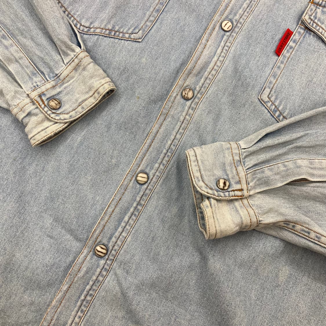 LUCKY STRIKE 빈티지 데님 웨스턴 셔츠 상품이미지7