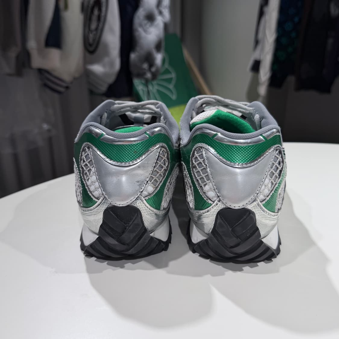 (A+/42) / 보테가 베네타 오르빗 스니커즈 실버 패러킷 그린 컬러 상품이미지5