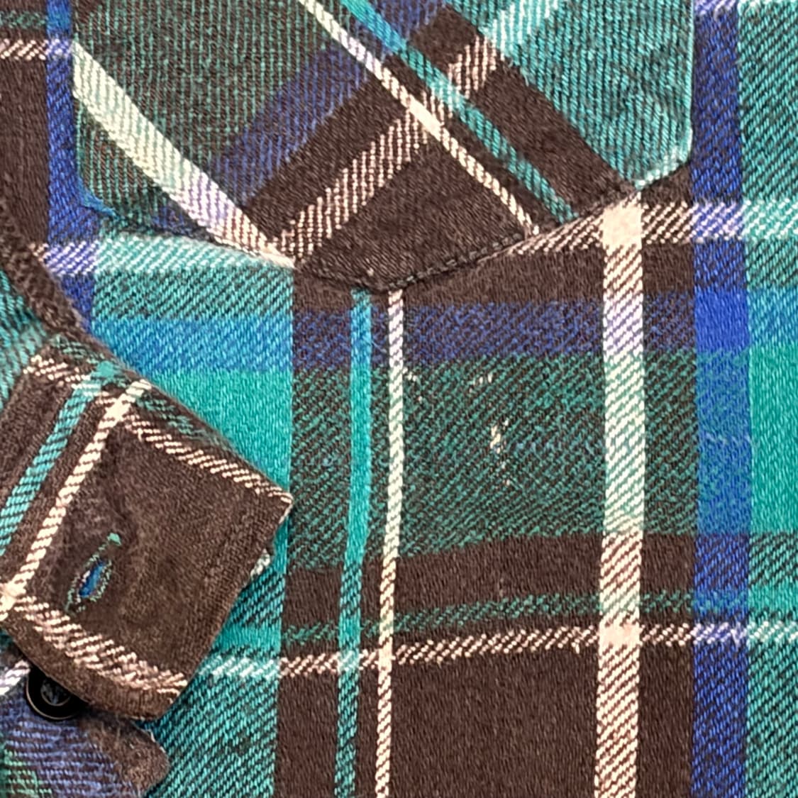 90s 미국 빈티지 노스웨스트 겨울 헤비코튼 체크셔츠 상품이미지5