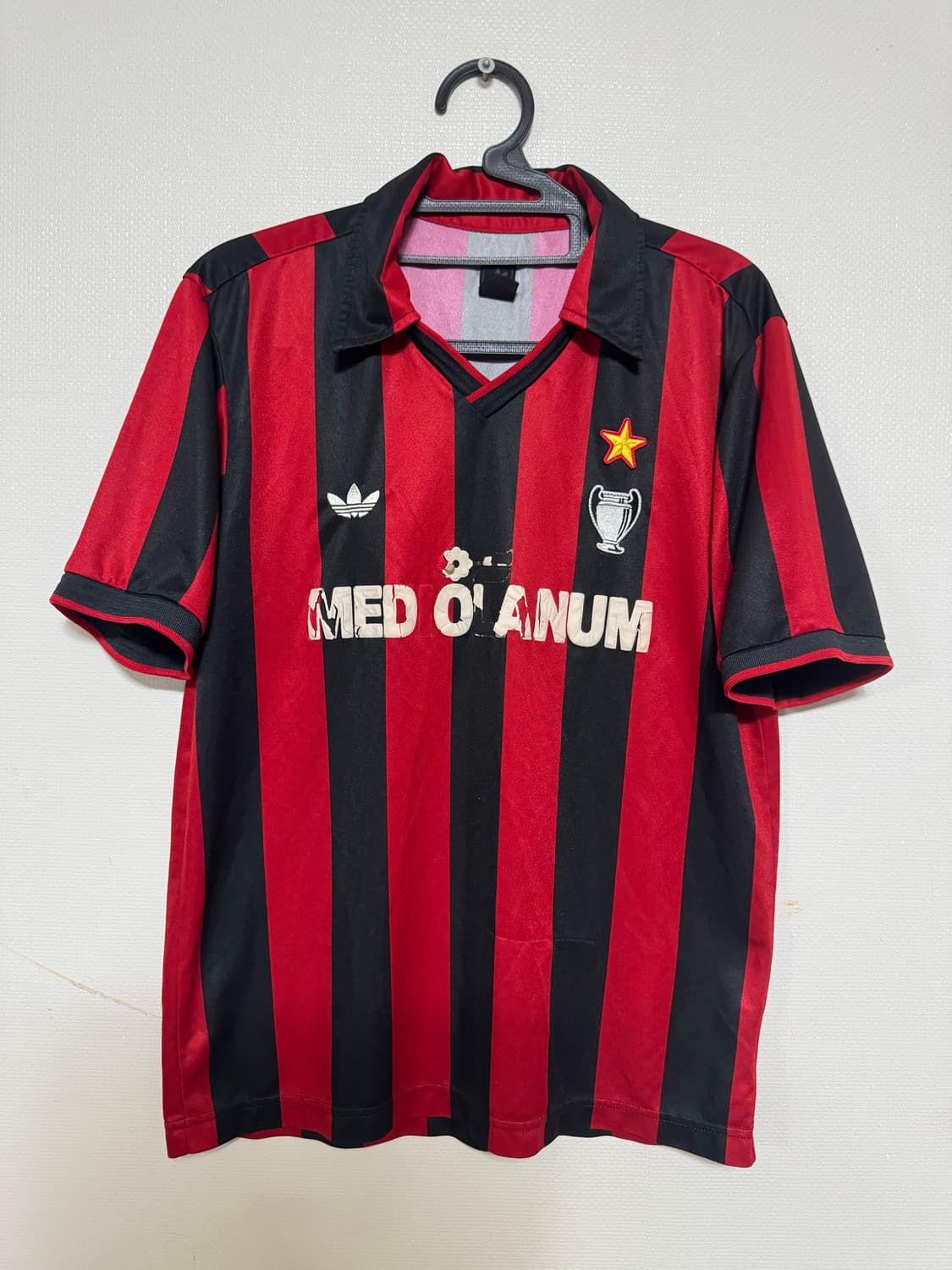 L 아디다스 ac 밀란 90-92 홈 유니폼 반팔 상품이미지1