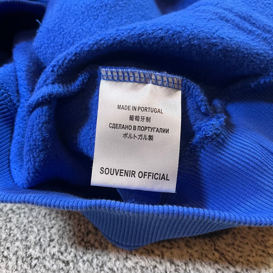 수베니어 오피셜 유니파이 후드티 블루 상품이미지5