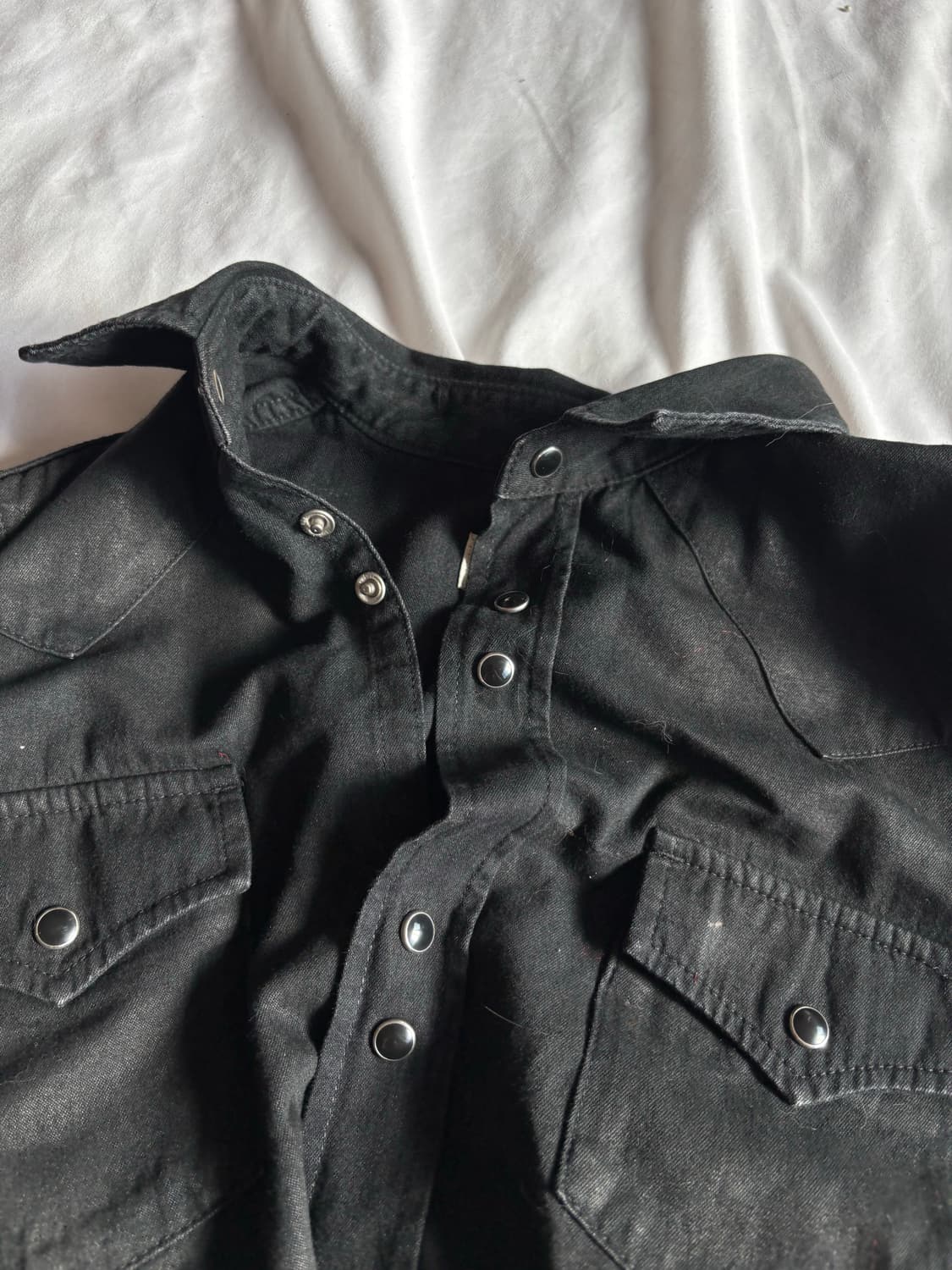 Snap Buttons Coated Western Shirt 상품이미지6