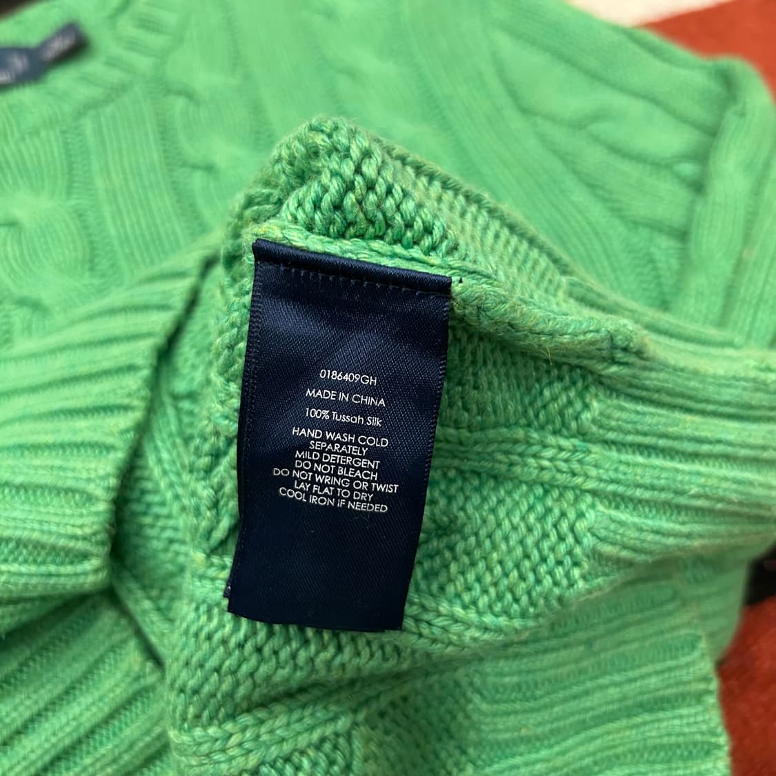 폴로랄프로렌 실크 케이블니트 상품이미지4