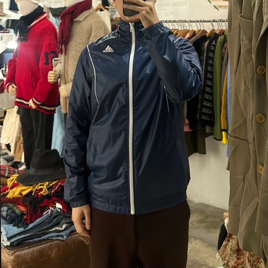 (착용컷) 아디다스 웜업 자켓 (남성용 100) 상품이미지3