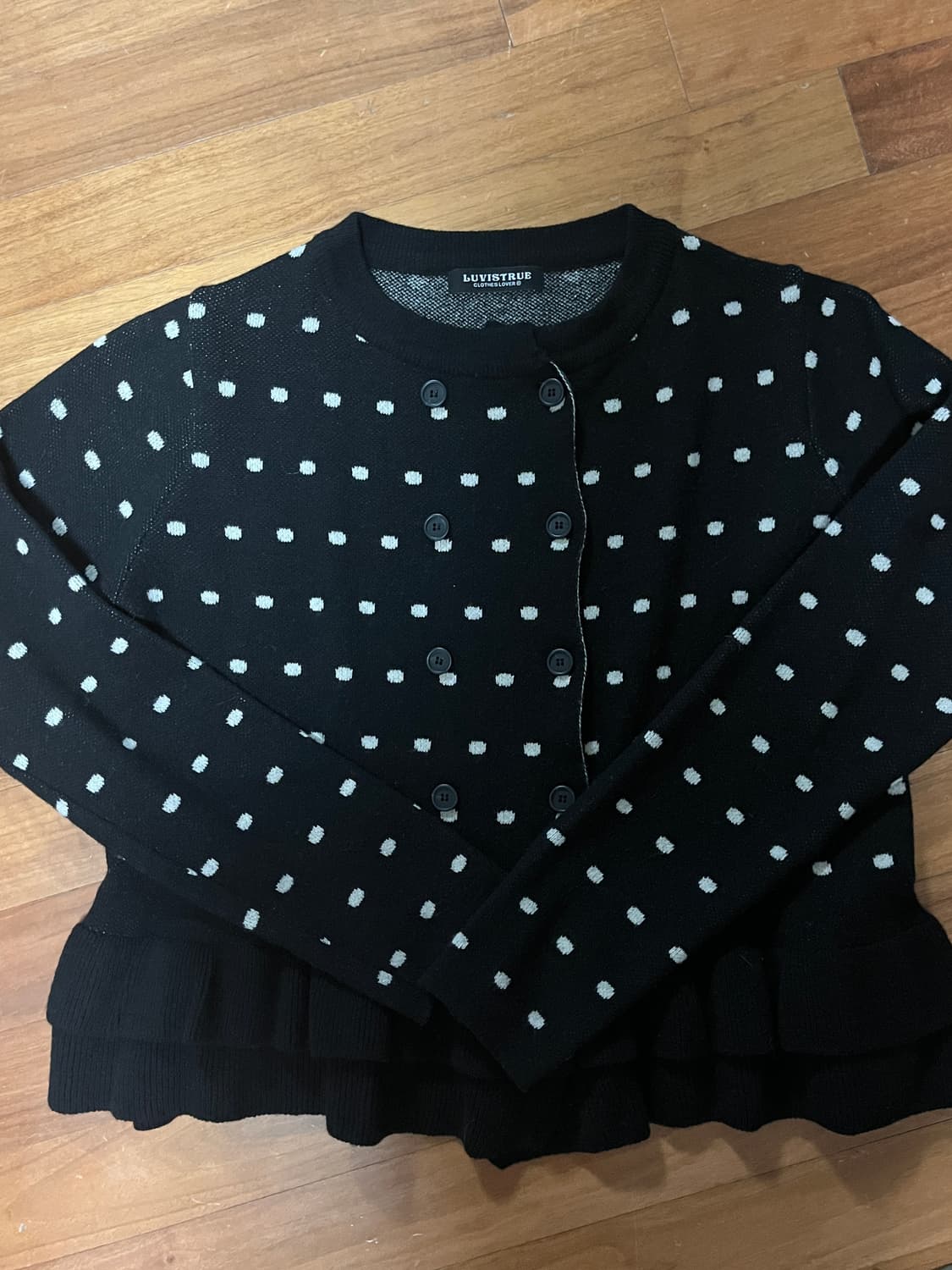 러브이즈트루  GT DOT 가디건 블랙 상품이미지6