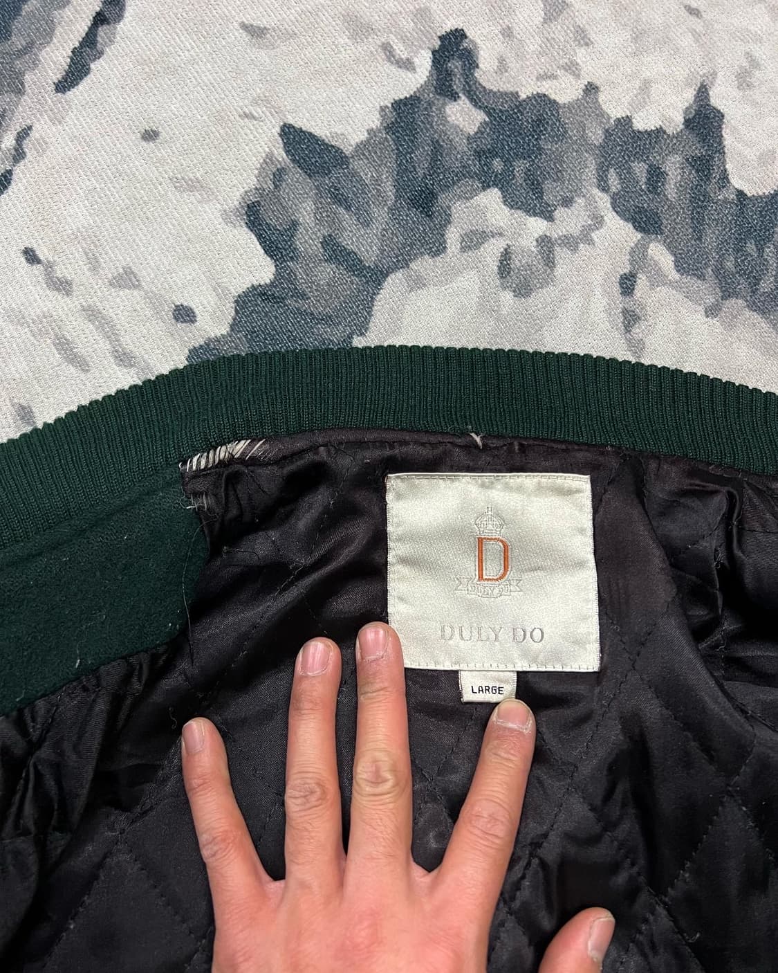 DULY DO WOOL LEATHER VARSITY 상품이미지5