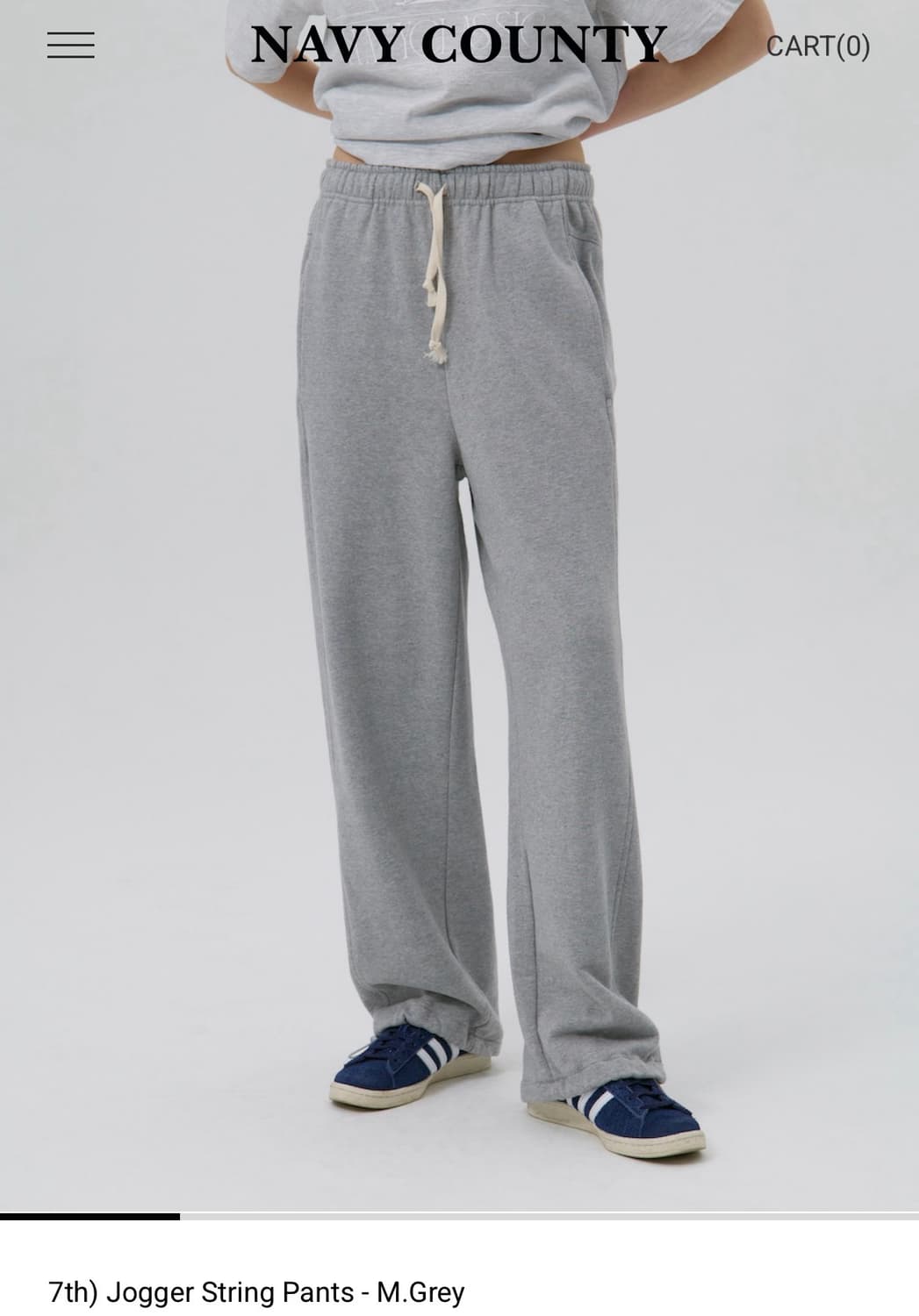 네이비카운티 Jogger String Pants - M.Grey 상품이미지3