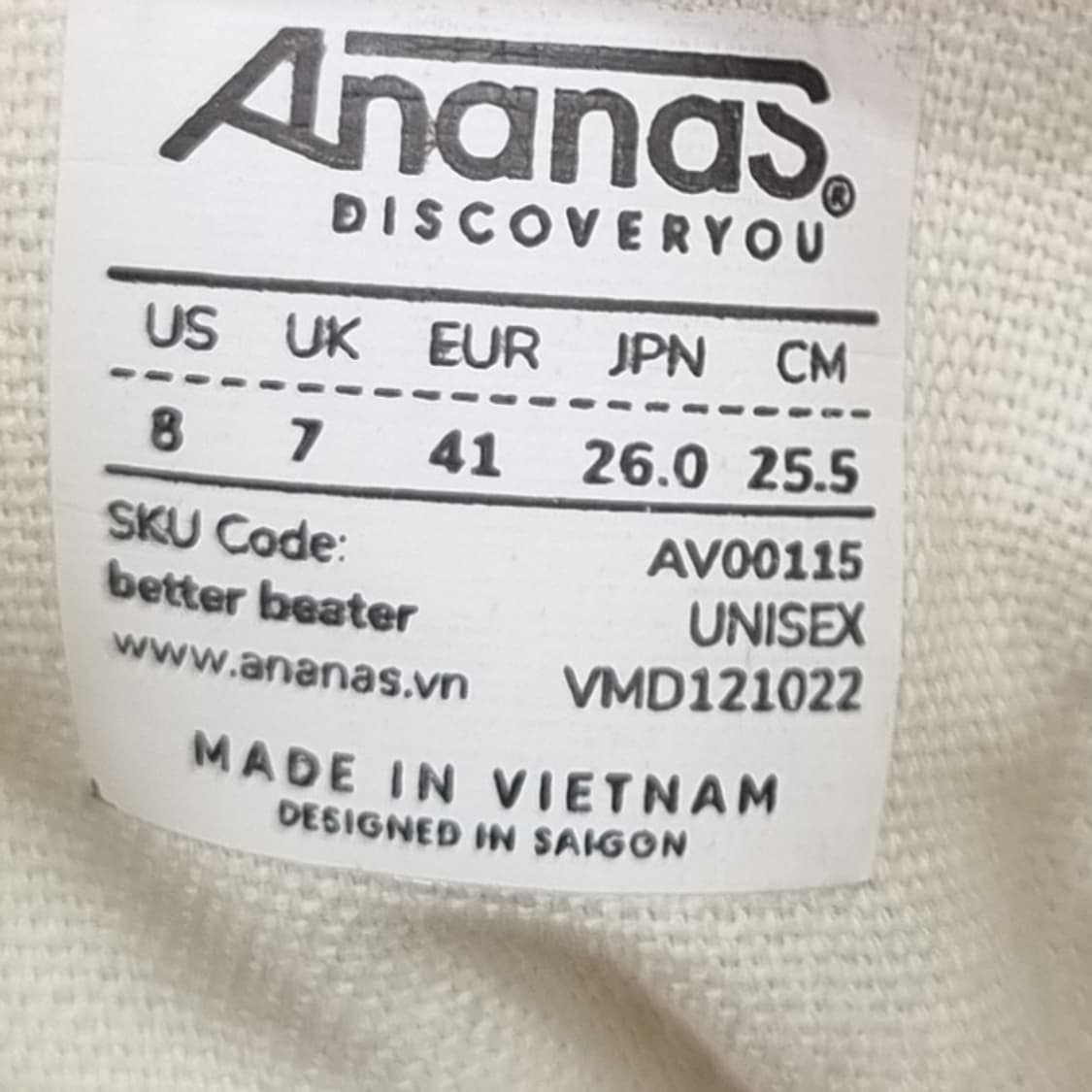 새상품 ANANAS 아나스 하이탑260 상품이미지6