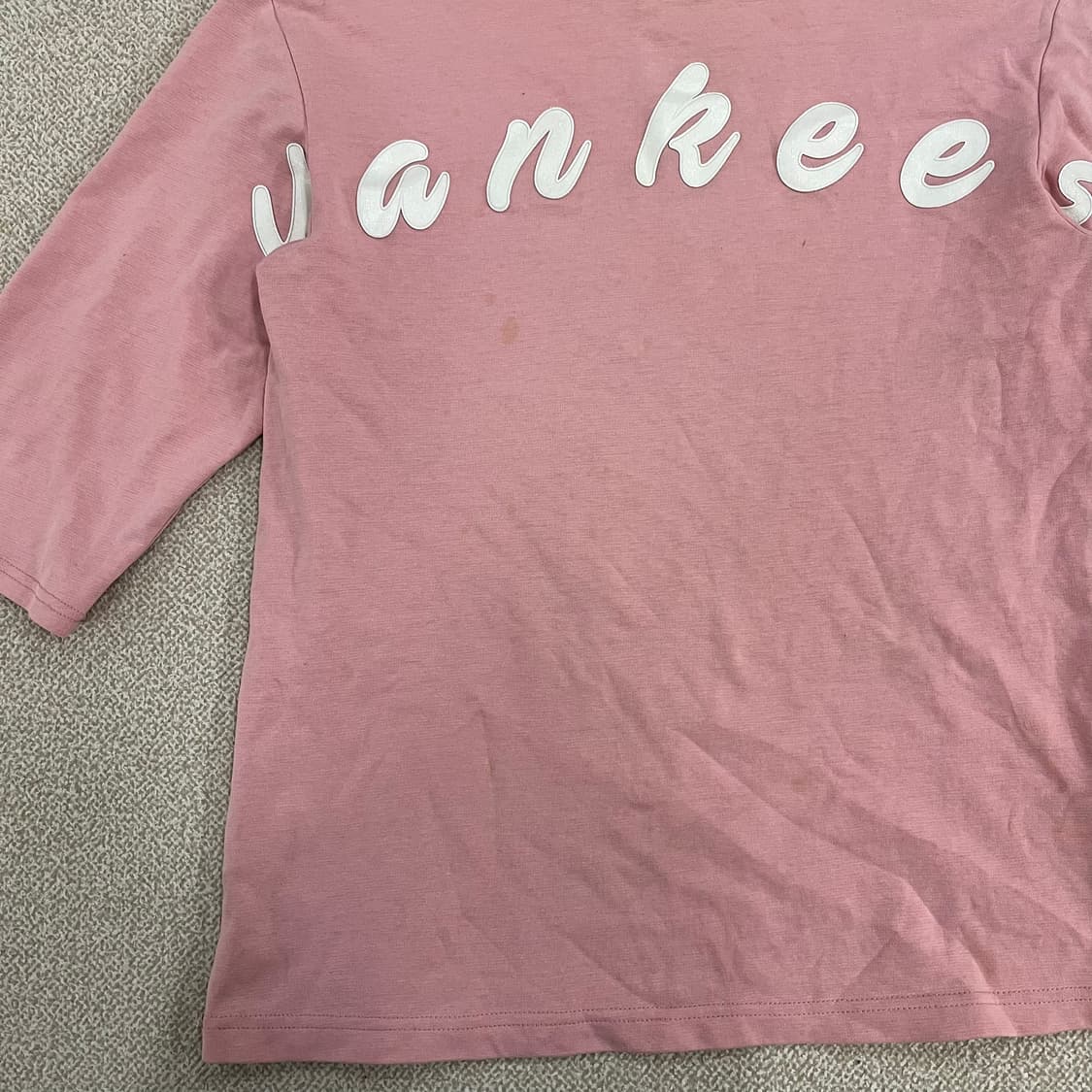 90 MLB 뉴욕양키스 7부 반팔티 0122M1 상품이미지5