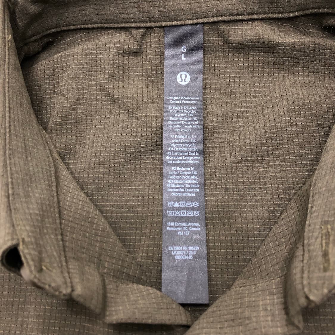 룰루레몬 반팔 카라 셔츠 L 상품이미지4