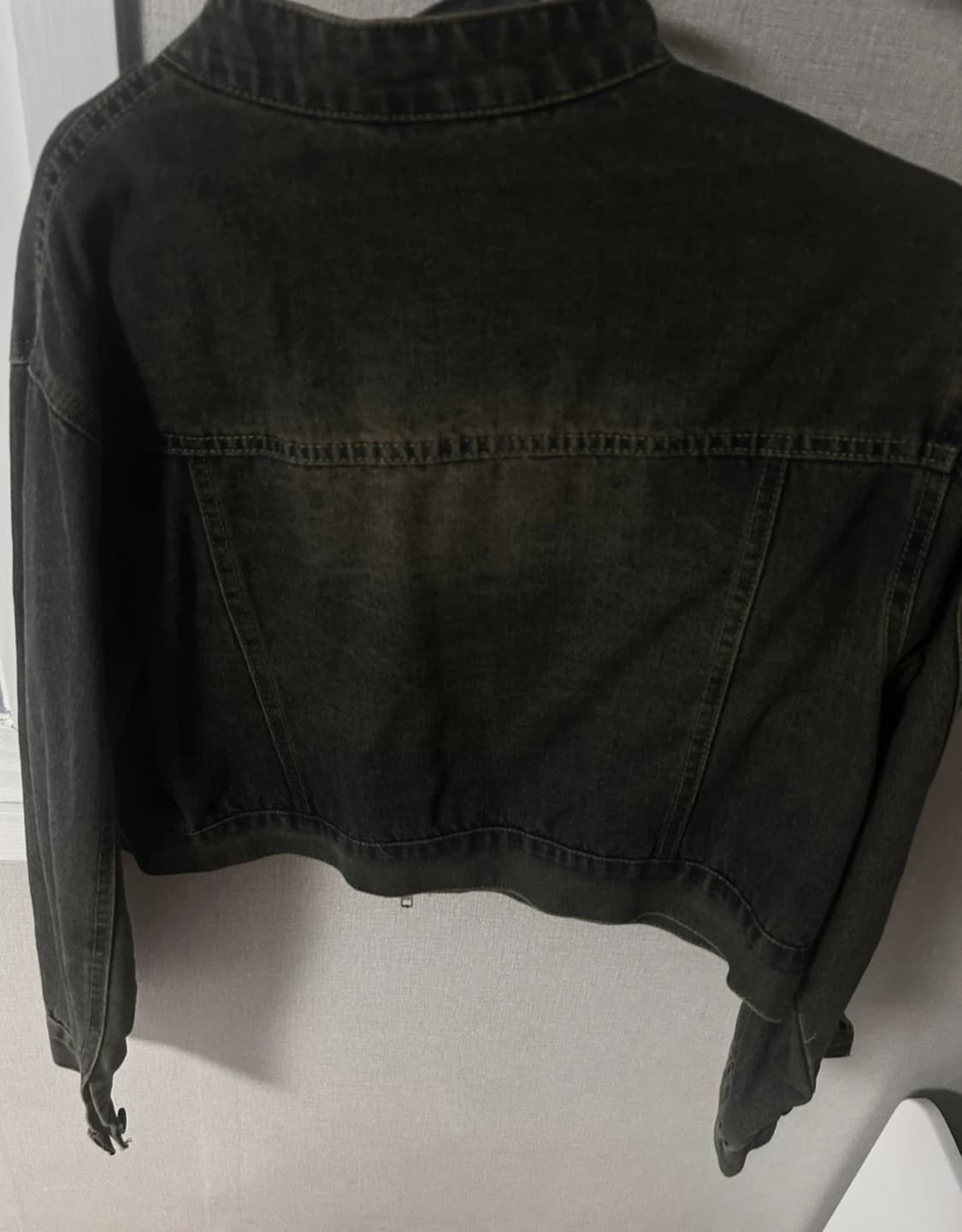 여성 하프넥 워싱 빈티지 데님자켓 상품이미지2
