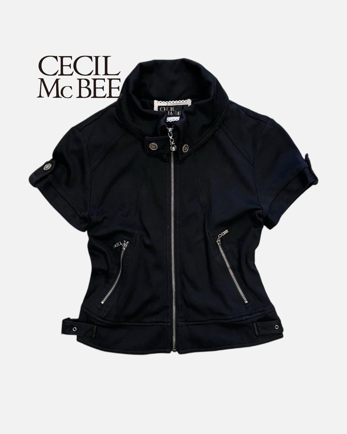 CECIL MCBEE crop sweat jacket 상품이미지1