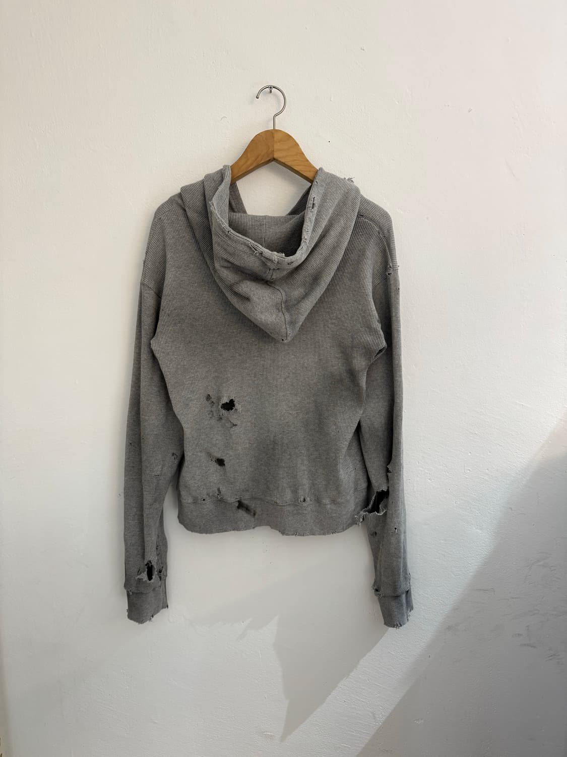 빈티지 커스텀 와플 후드집업 상품이미지5