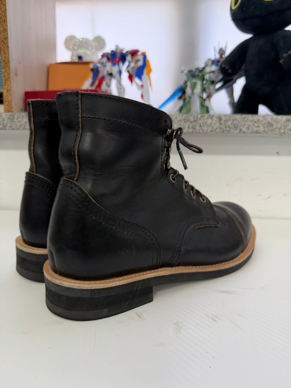 정품) 조셉트 x 헤이스트 블랙 레더 워커 부츠 270 상품이미지4
