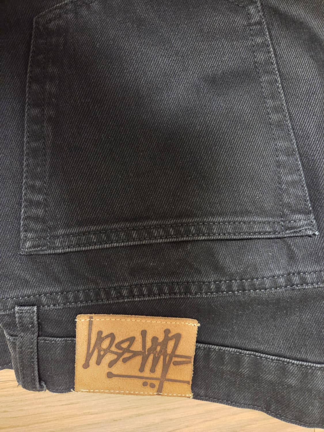 스투시 데님 빅 올 진 블랙 36 상품이미지4