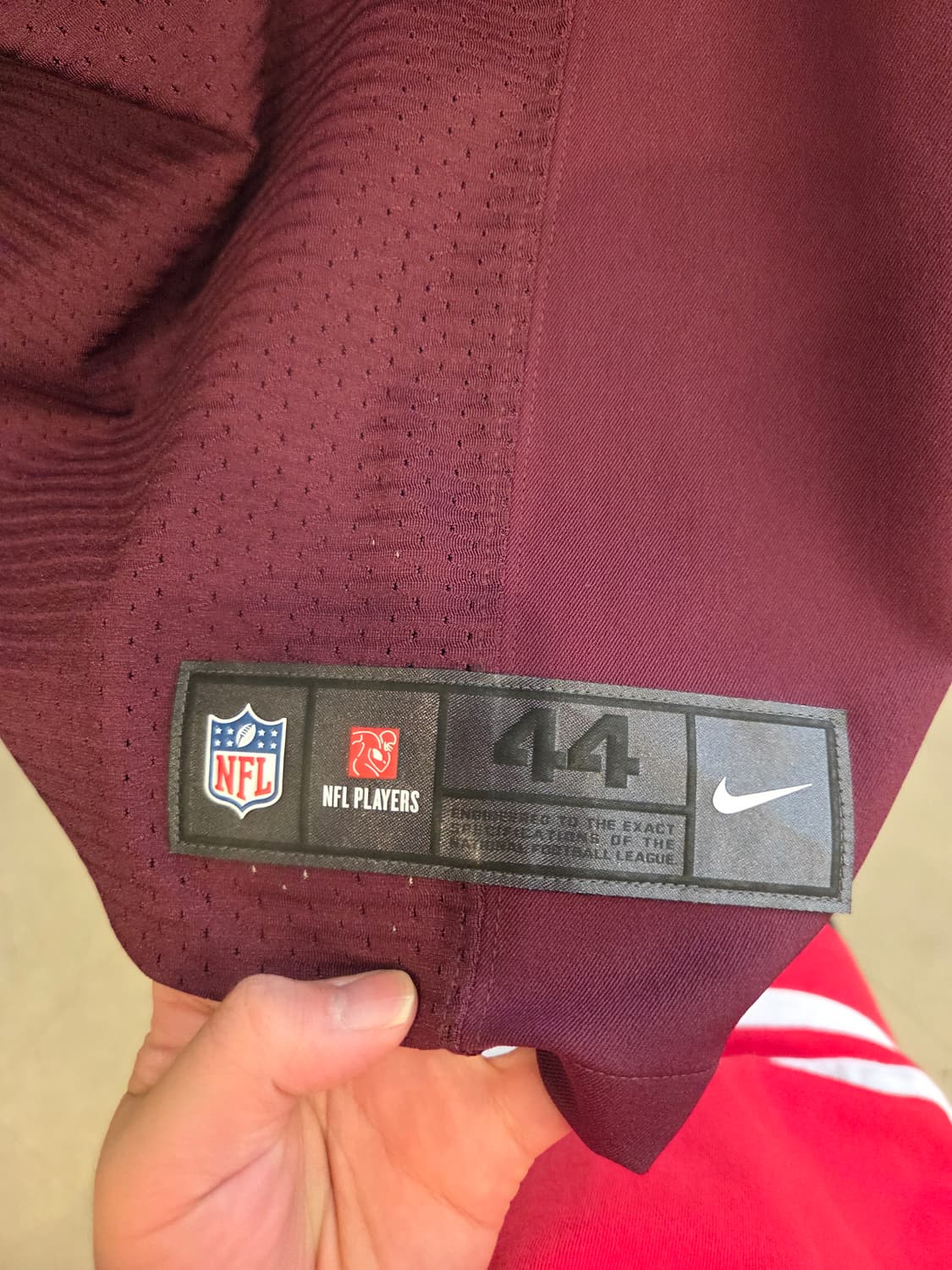 [정품] 나이키 NFL 엘리트 저지 - Washington Redskin 상품이미지4